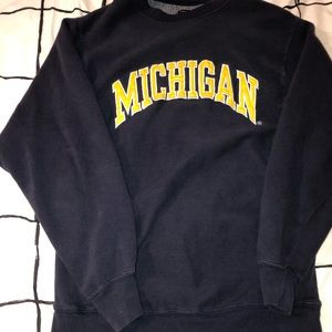 michigan crewneck
